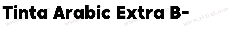 Tinta Arabic Extra B字体转换